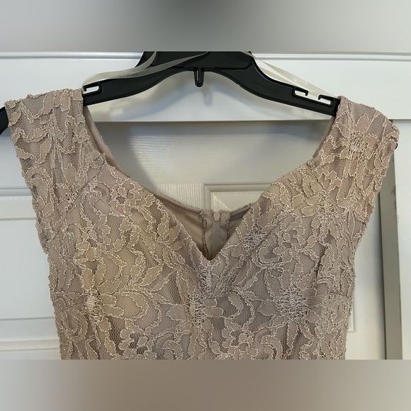 Sequin Hearts | NWT Champagne Lace Gown - Picture 3 of 17